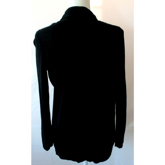 Cyrus Women's Black Long Sleeve Open Front Cardigan Sweater Size Medium - Picture 5 of 9